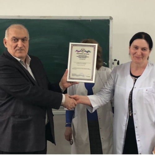 Благодарность от председателя территориальной избирательной комиссии города Хасавюрта Дадаевым И.Н.